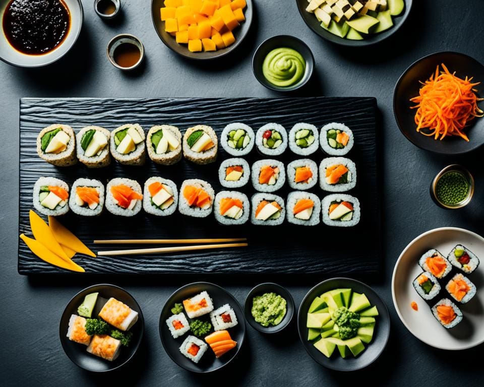 vegan sushi menu