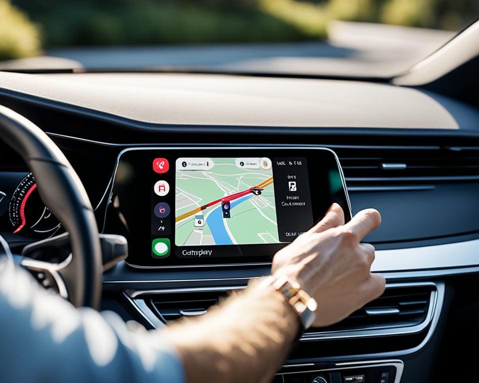 Apple's CarPlay voor navigatie systeem auto