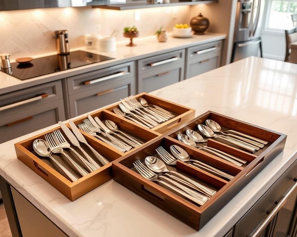 Luxe bestekorganizers voor een nette keuken