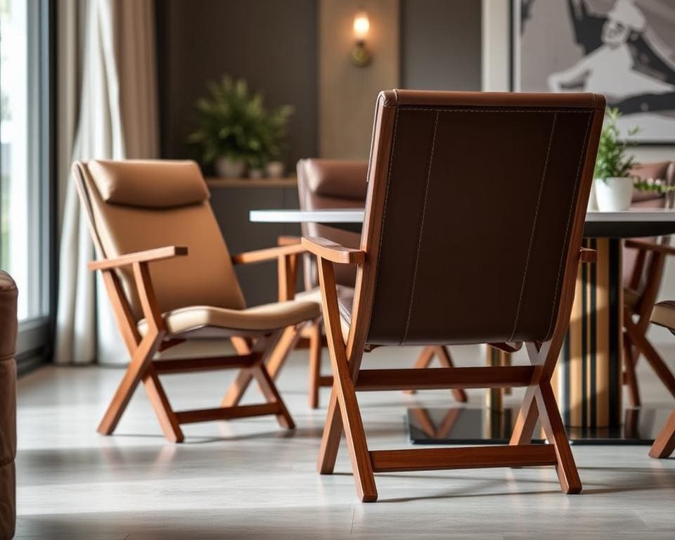 Luxe opvouwbare stoelen voor flexibel gebruik