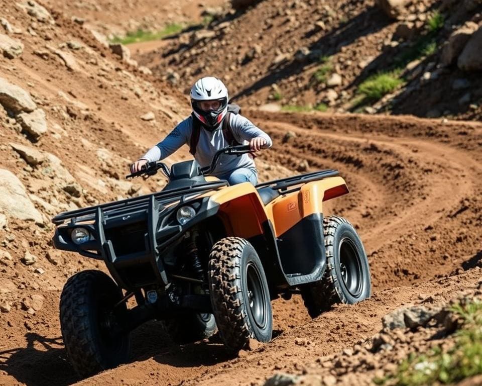 Veiligheidsstrategieën voor quad-rijders in uitdagend terrein