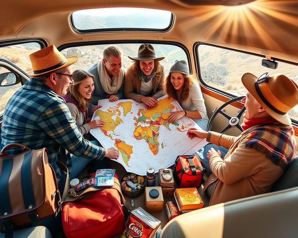 Vrienden uitje organiseren met roadtrip routes