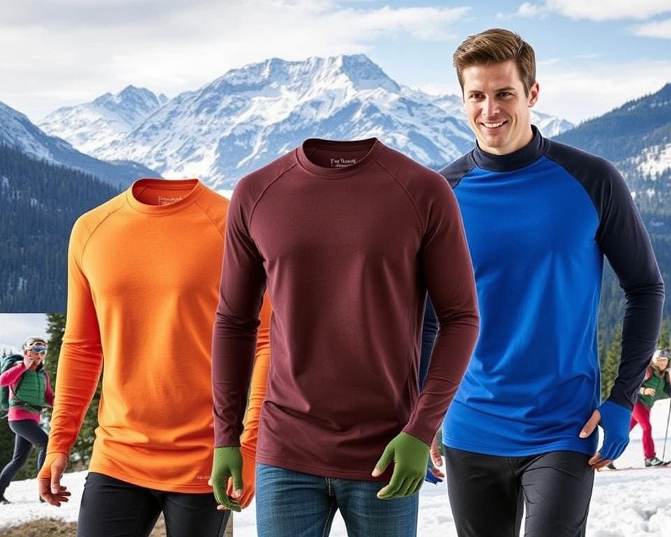 Warme thermoshirts voor outdoorplezier