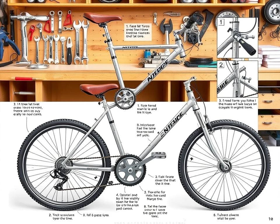 fiets reparatie stappenplan