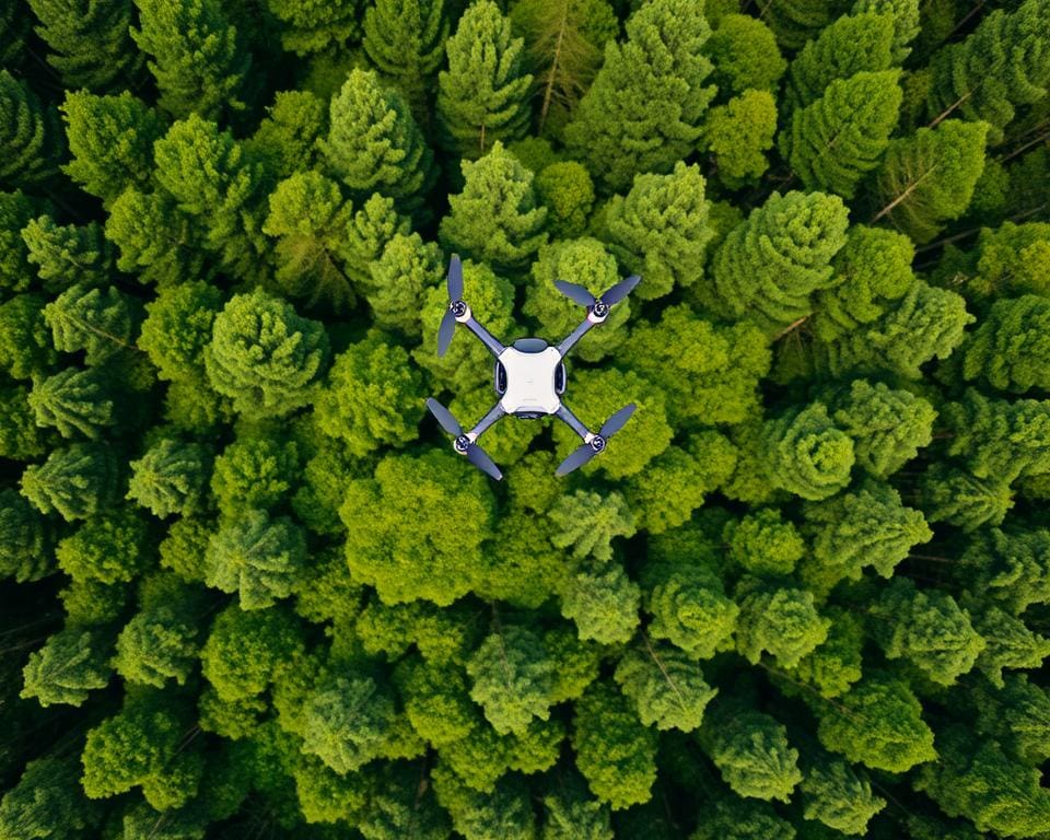 impact van drones op bosbouw