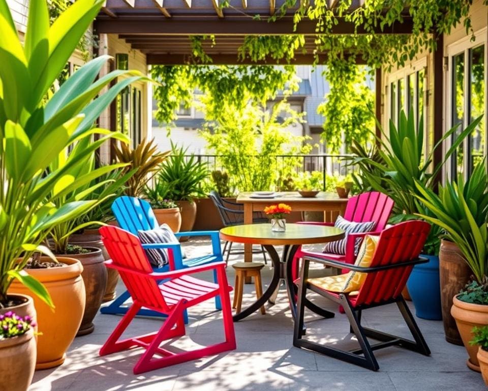 Moderne tuinstoelen voor een gezellige buitenruimte