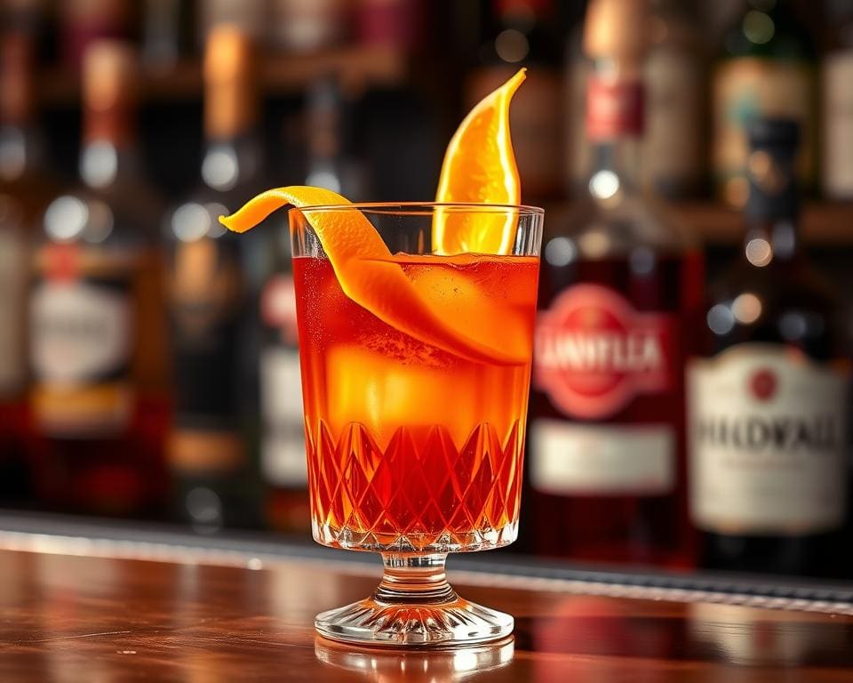 Classic Negroni met een twist van sinaasappel