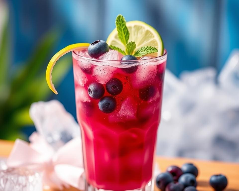 Frozen Blueberry Margarita: Fris en kleurrijk