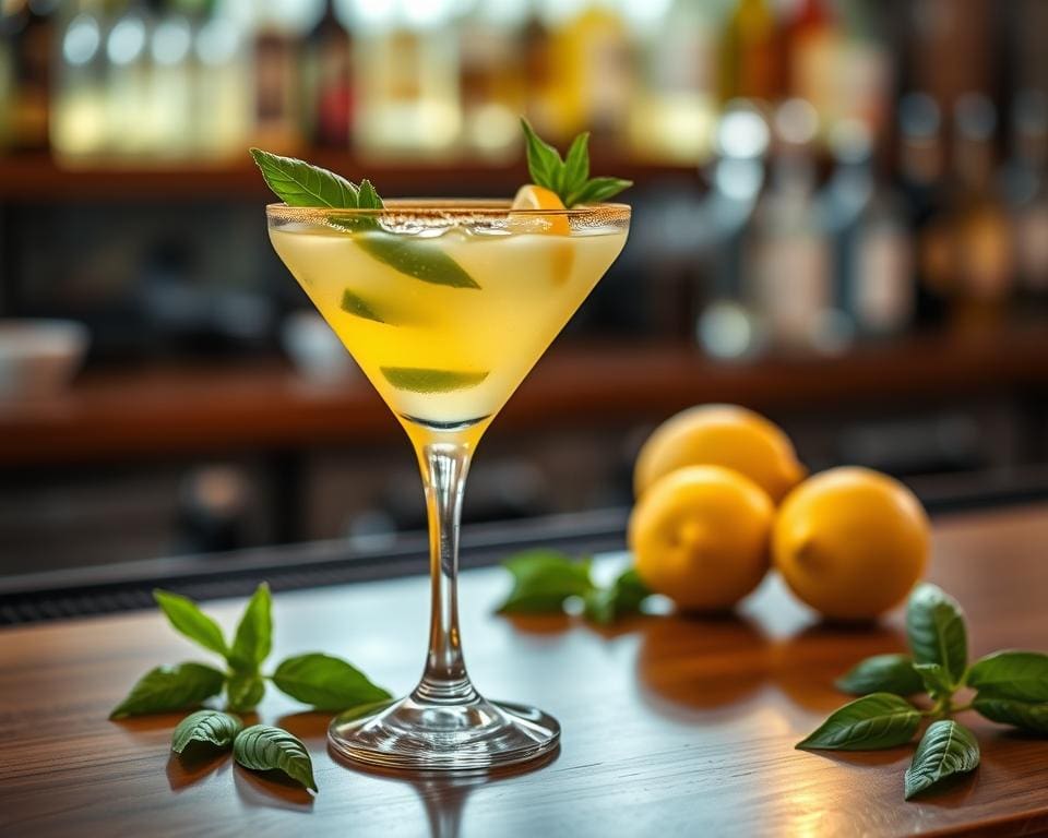 Lemon Basil Martini: Frisheid met een kruidige kick