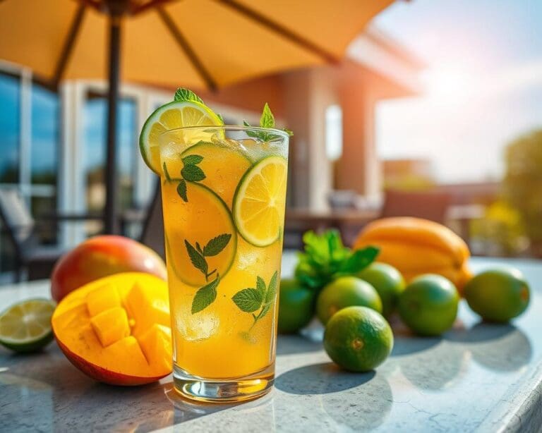 Mango-Limoen Spritzer: Perfect voor zomerse dagen