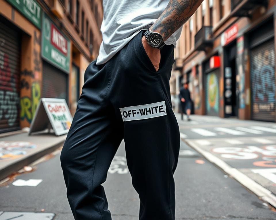 Off-White joggers: Streetwear voor een comfortabele stijl