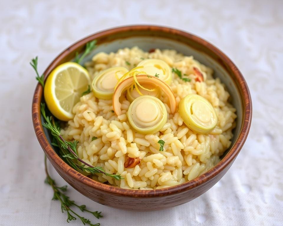 Risotto met venkel en een vleugje citroen