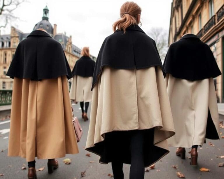 Saint Laurent capes: Parijse charme voor koude dagen