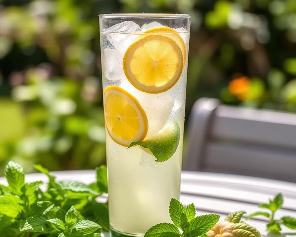 Sparkling Lemon Ginger Cooler: Zomers genieten