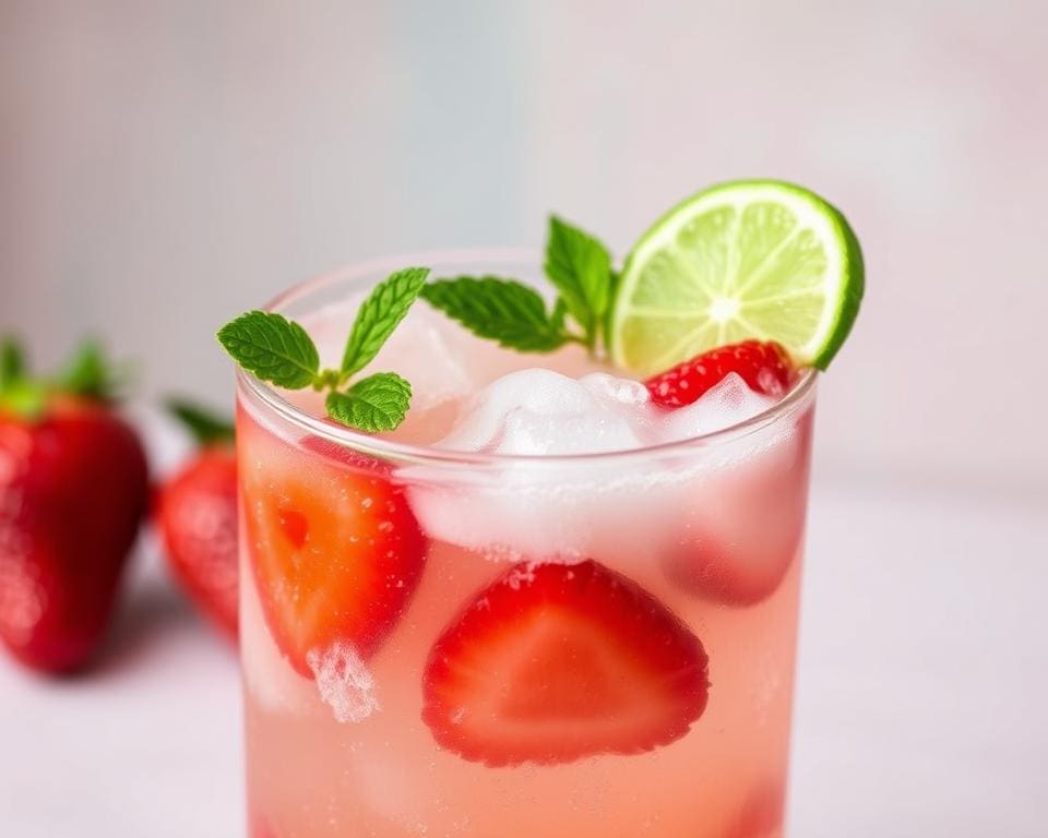 Strawberry Gin Fizz: Fris en fruitig in een glas