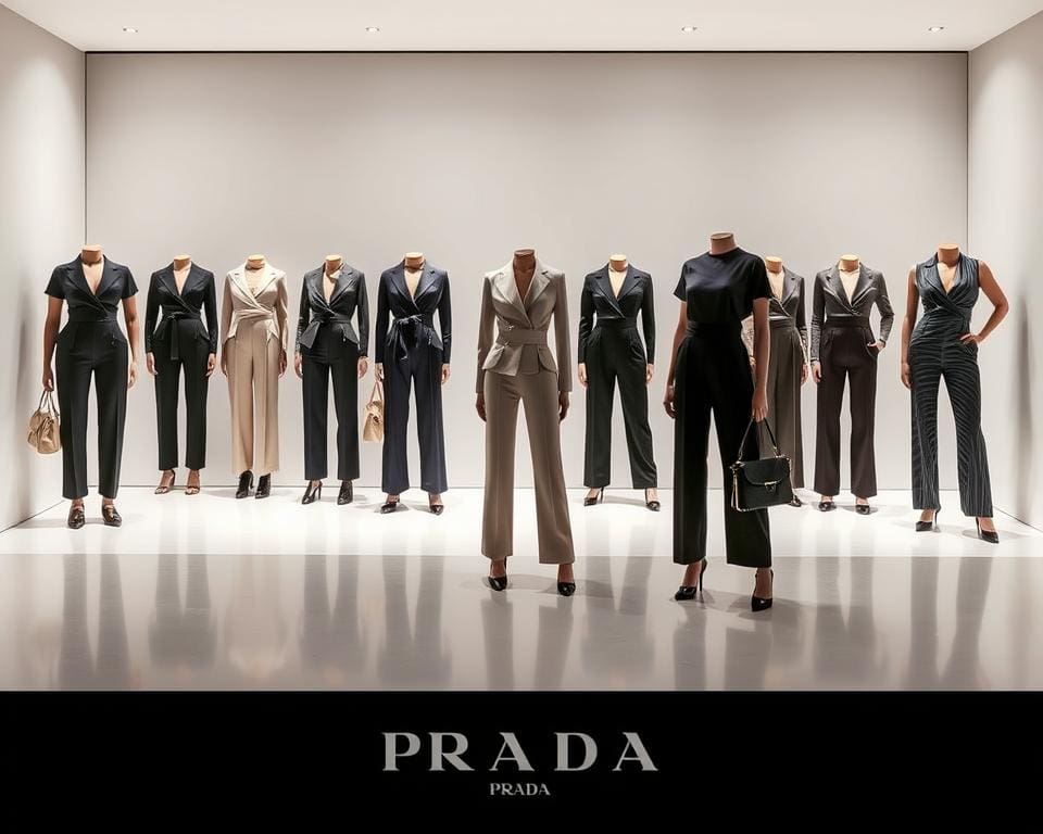 fashion met klasse met Prada jumpsuits