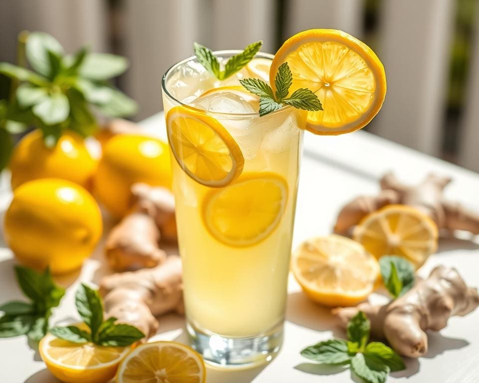 Lemon Ginger Cooler: Perfect voor warme dagen